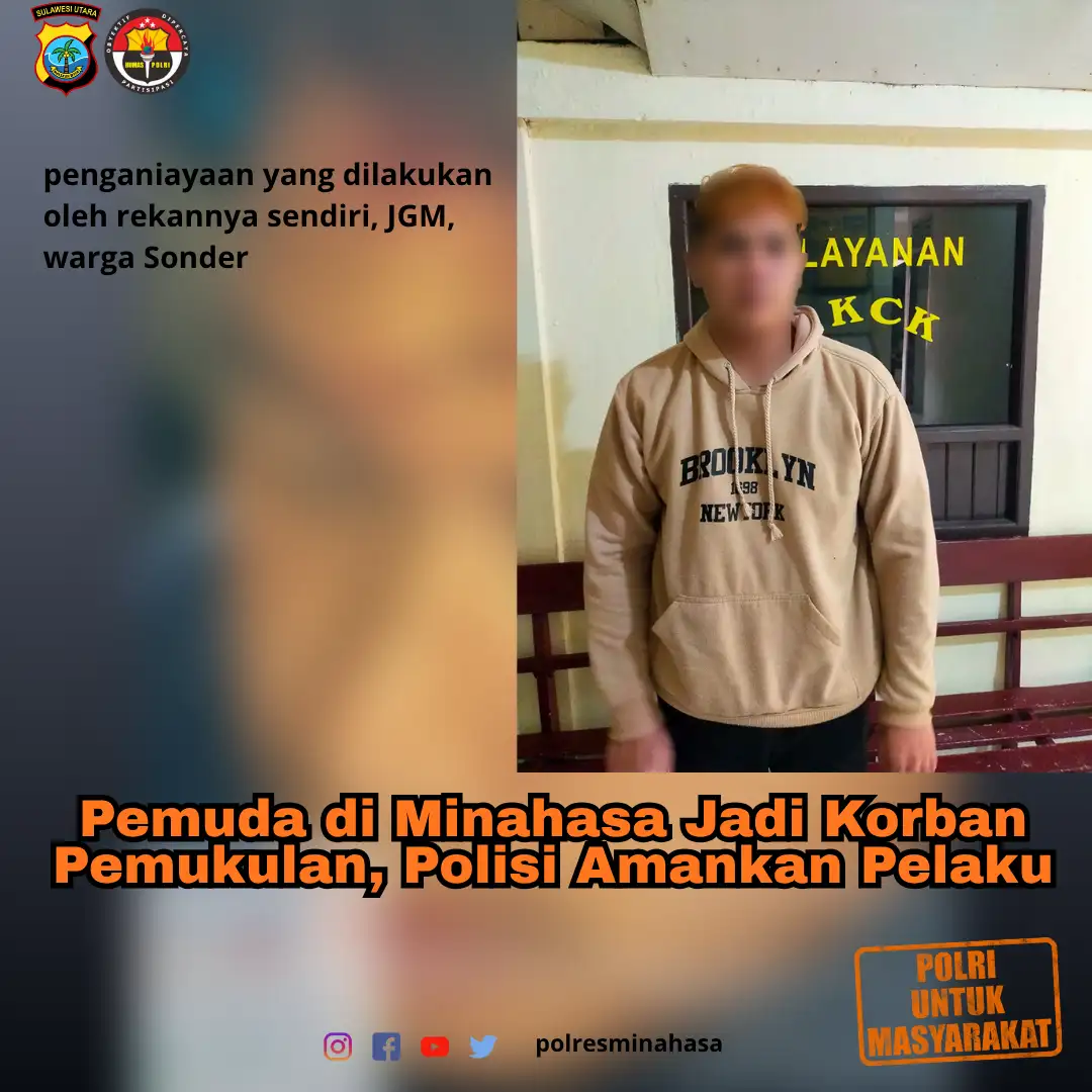 Pemuda di Minahasa Jadi Korban Pemukulan, Polisi Amankan Pelaku